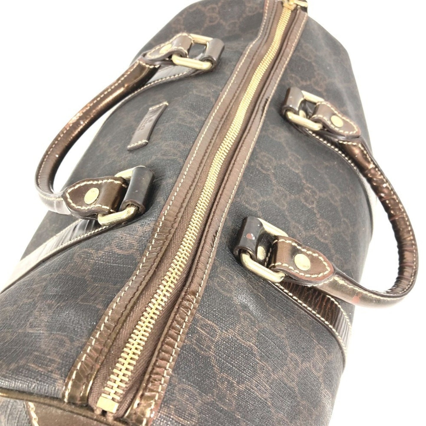Gucci Brown Gg Plus Boston Bag Handbag