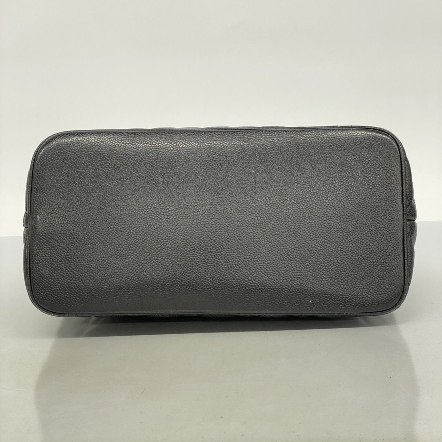 Chanel Black Grained Calfskin Tote Bag