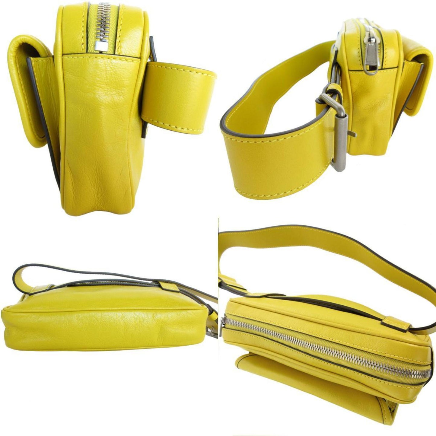 Gucci Yellow Leather Fanny Pack Sling Bag