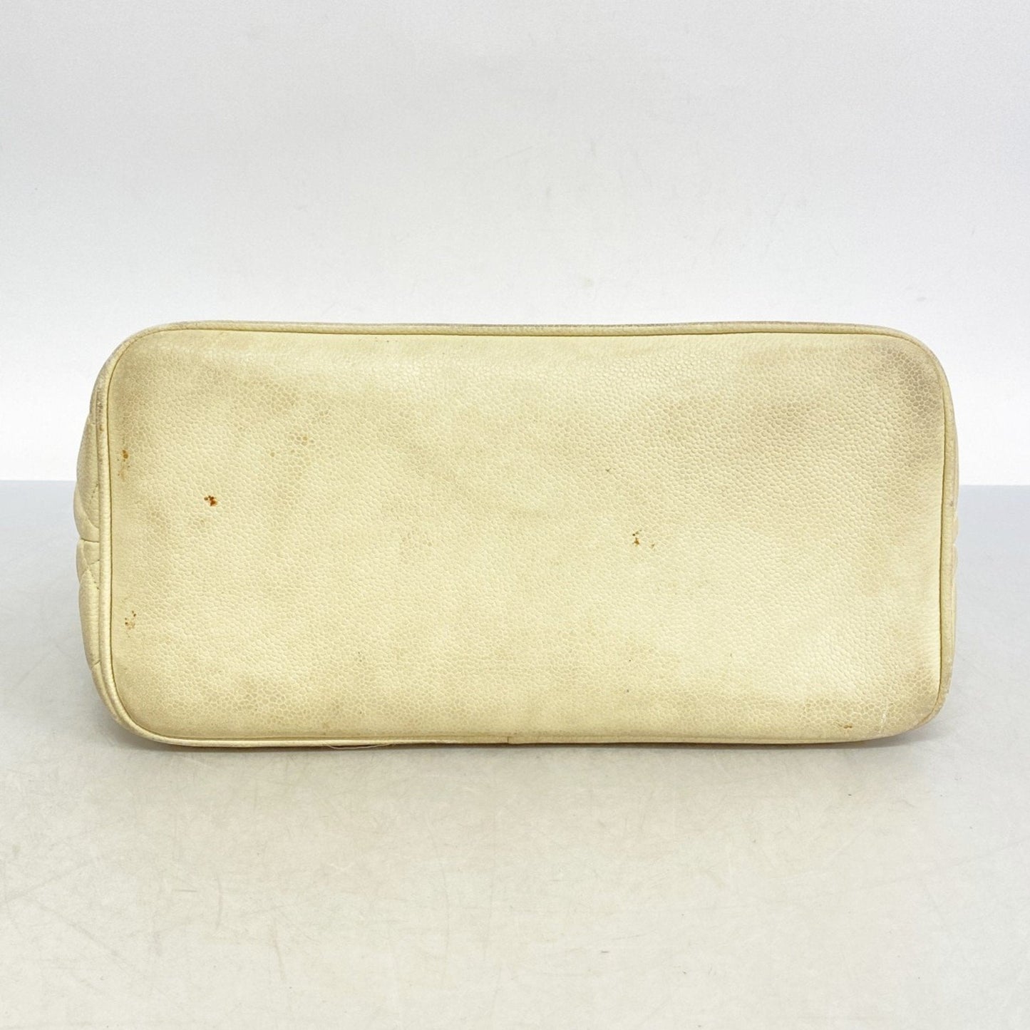 Chanel Beige Grained Calfskin Tote Bag