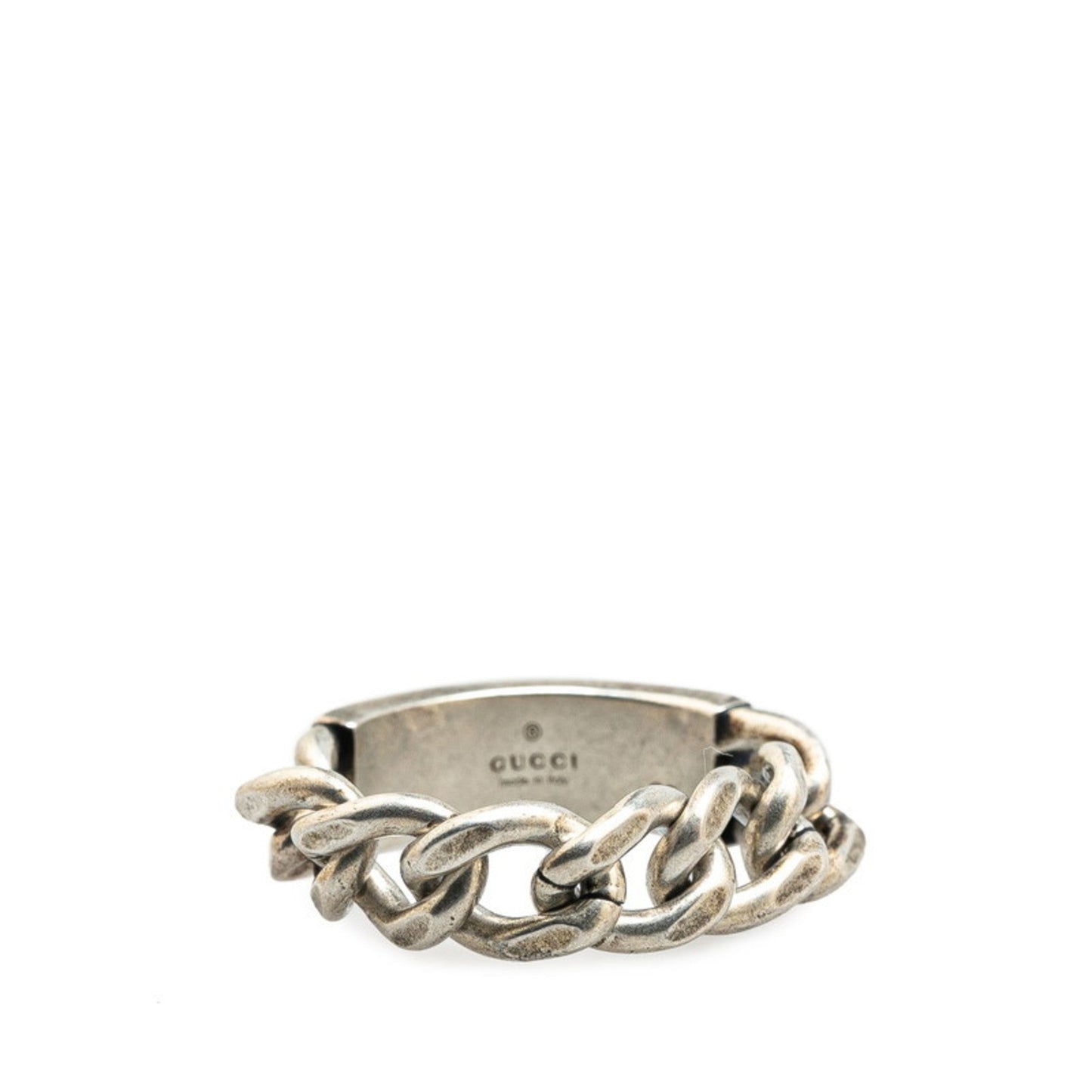 Gucci Turquoise Enamel Silver 925 Band Ring