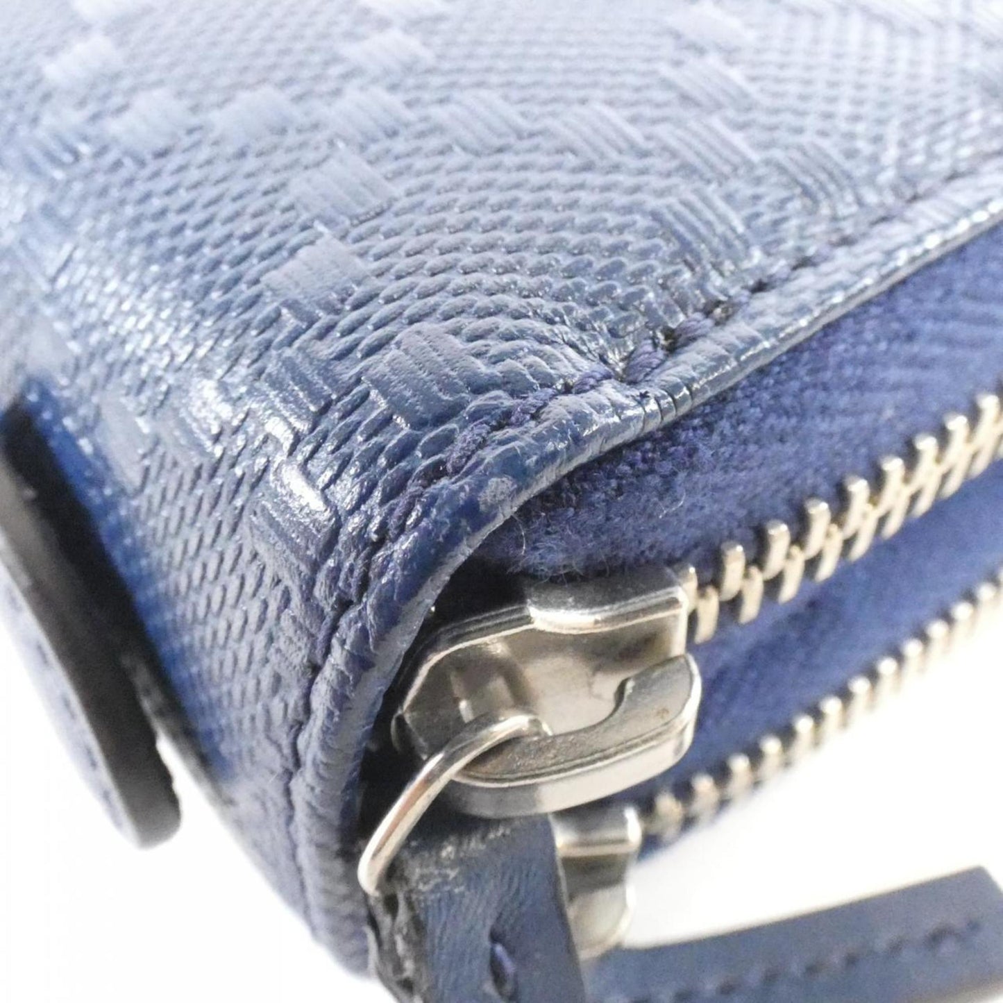 Gucci Blue Leather Long Wallet (Bi-Fold)