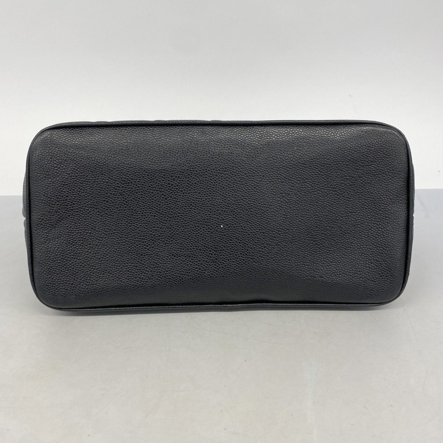 Chanel Black Grained Calfskin Tote Bag