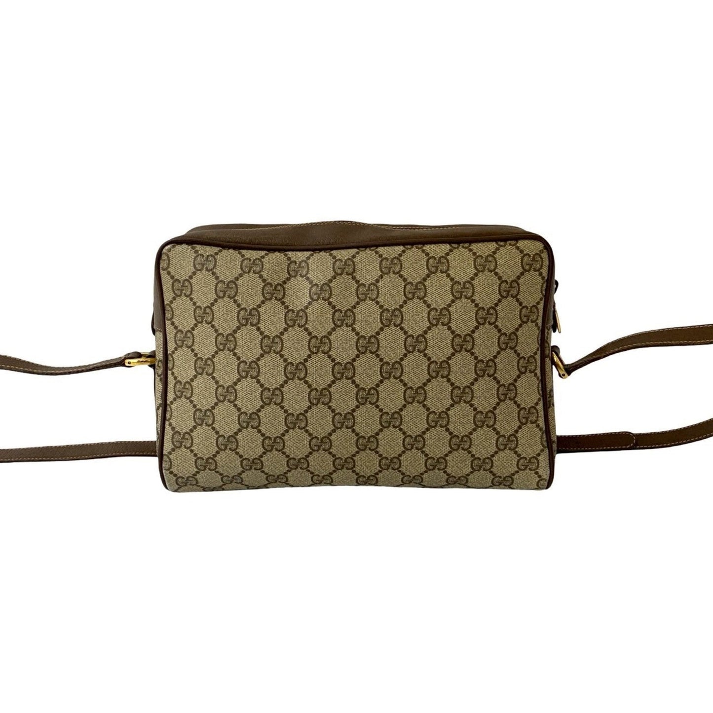 Gucci Brown Green Red Color Leather Pvc Pochette Shoulder Bag