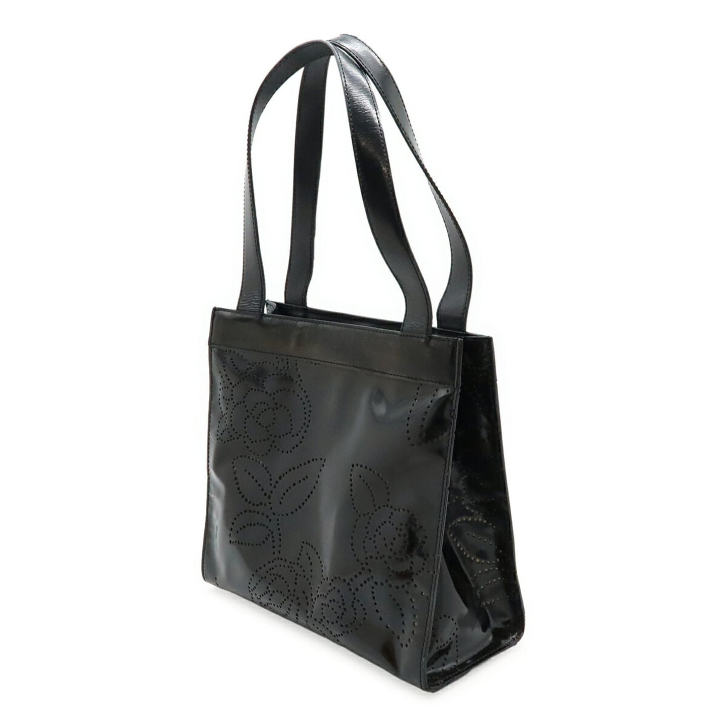 Chanel Black Leather Shoulder Bag Tote Bag