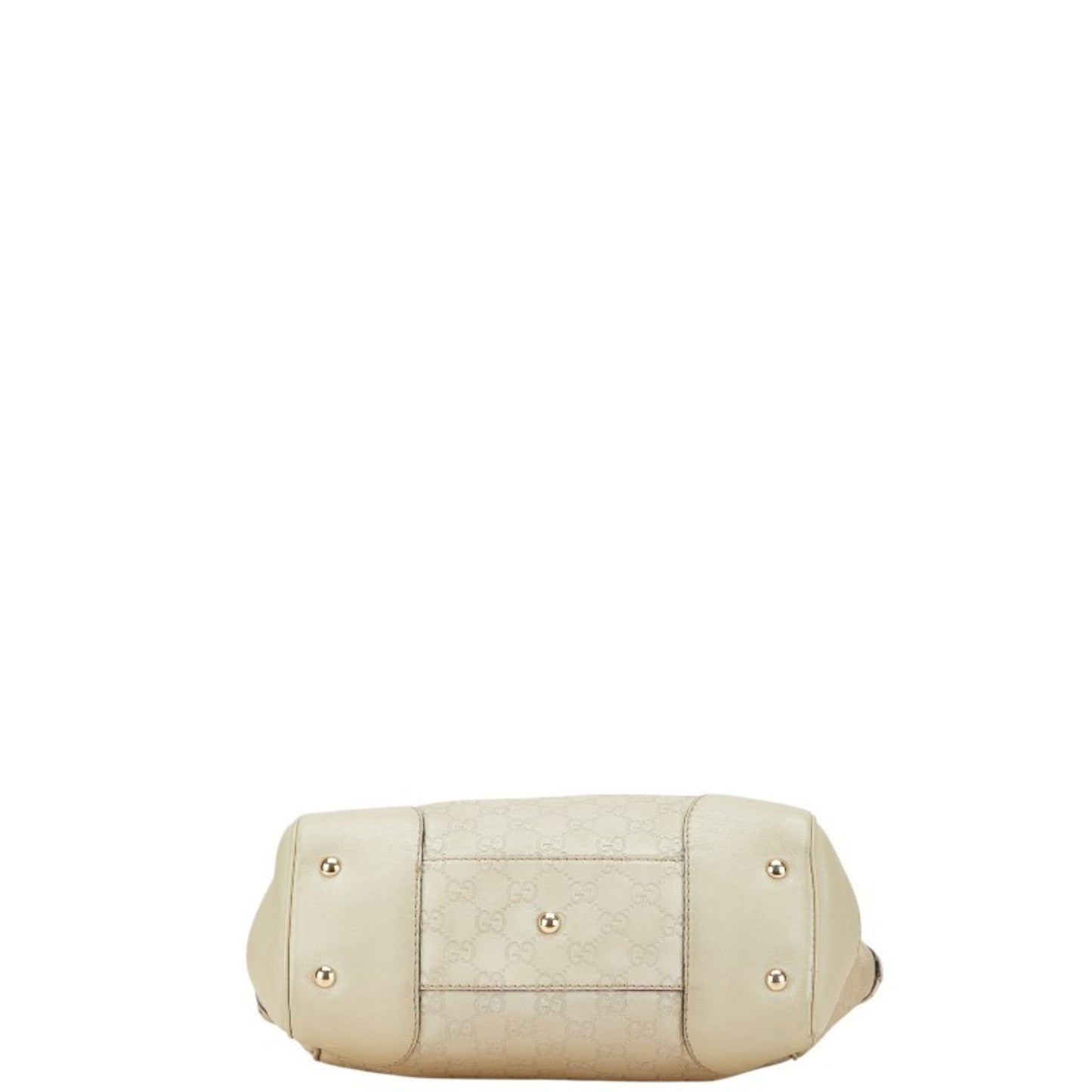 Gucci Guccissima Ivory White Leather Handbag Tote Bag