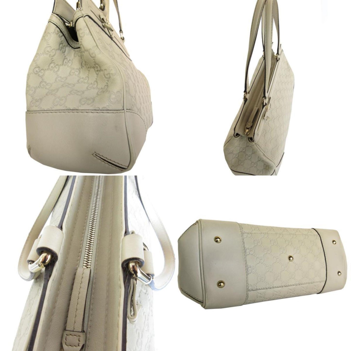Gucci Light Beige Leather Handbag