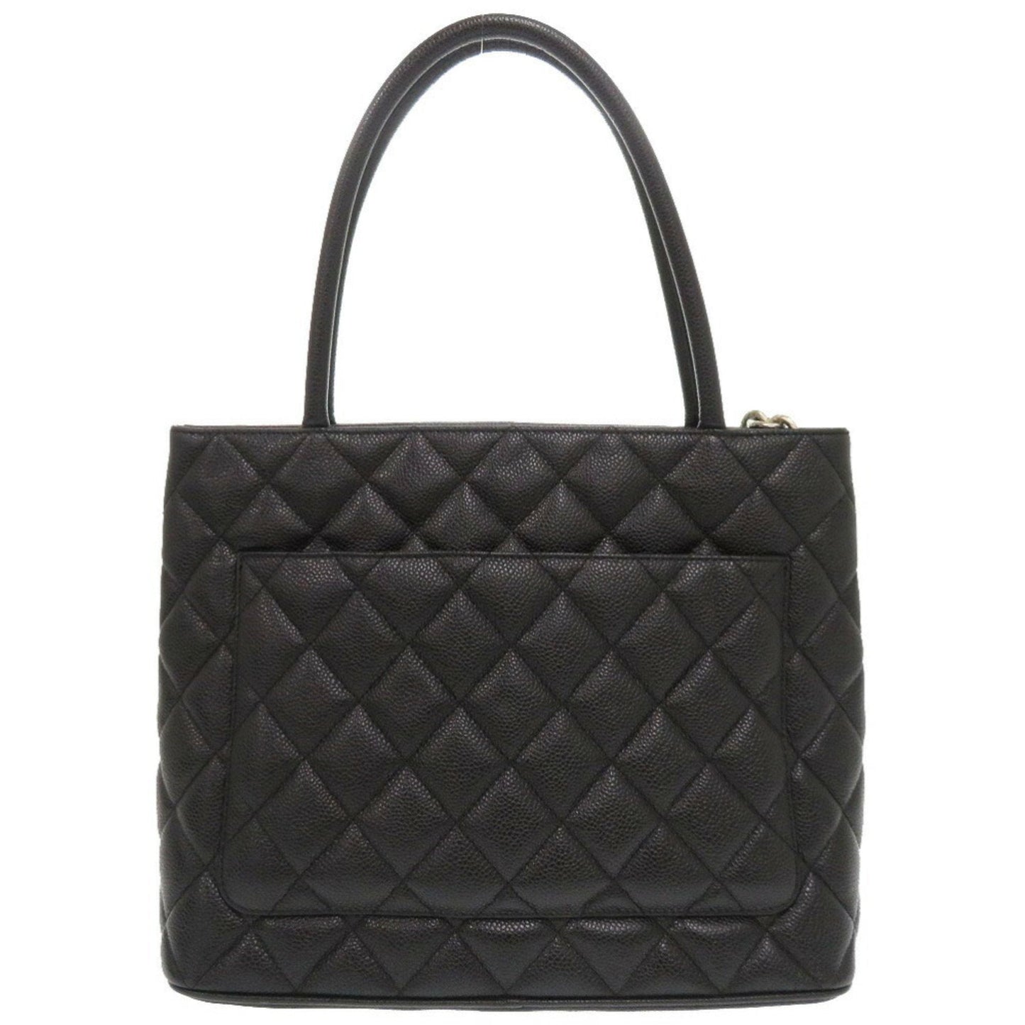 Chanel Black Grained Calfskin Tote Bag