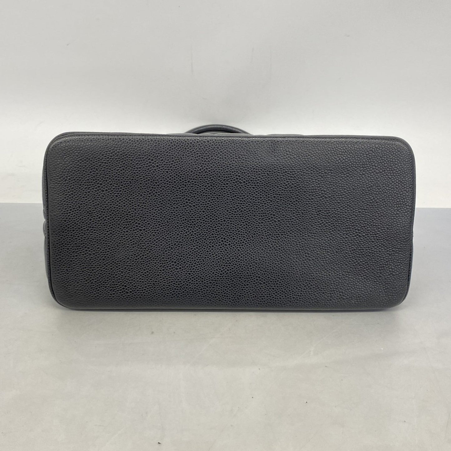 Chanel Black Grained Calfskin Tote Bag