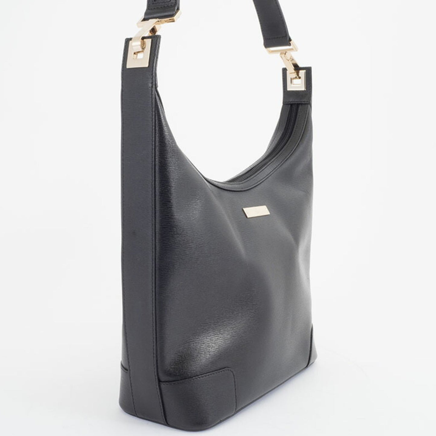 Gucci Black Leather Tote Bag
