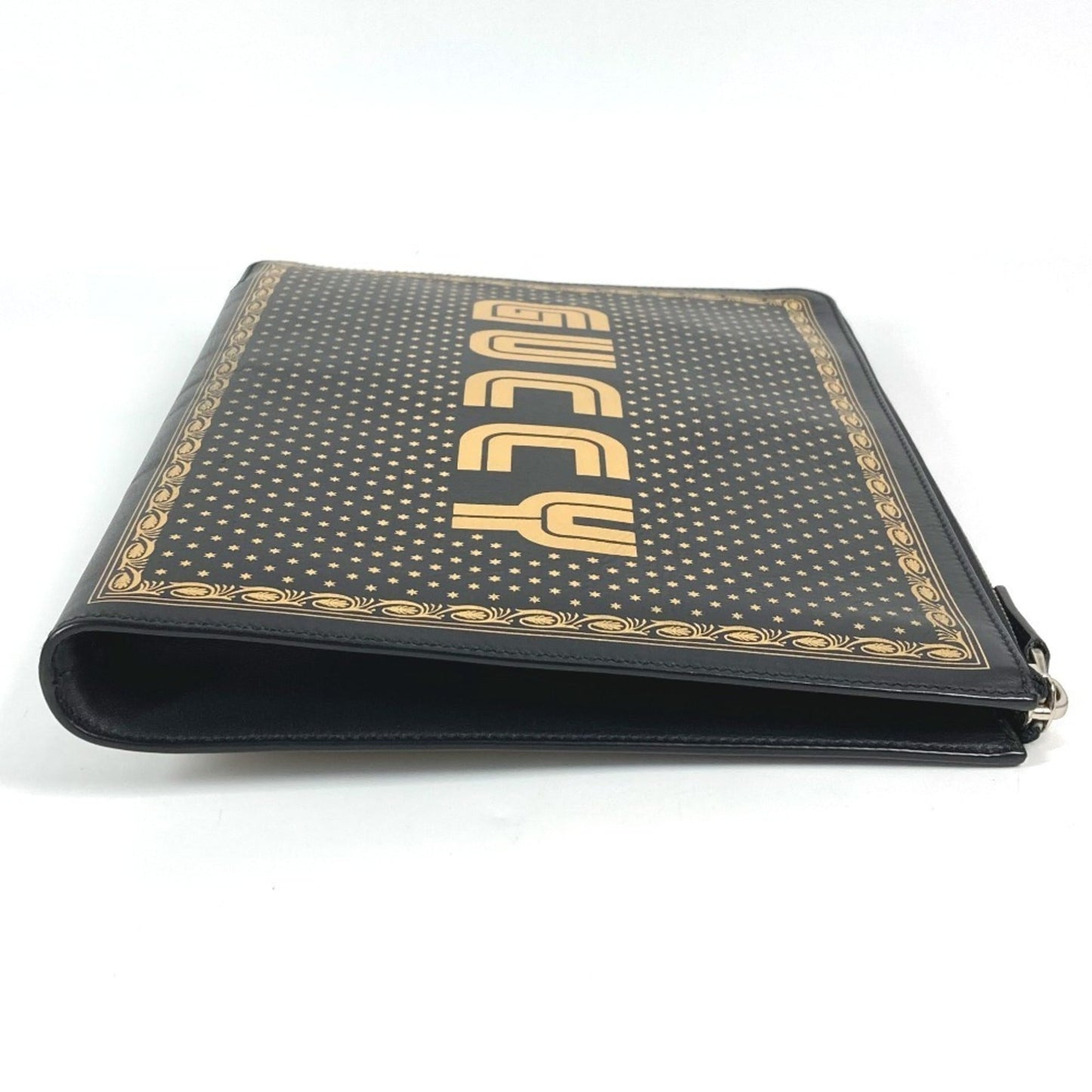 Gucci Black Leather Clutch Bag Pouch