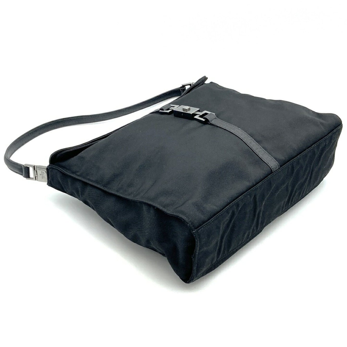 Gucci Black Nylon Canvas Shoulder Bag