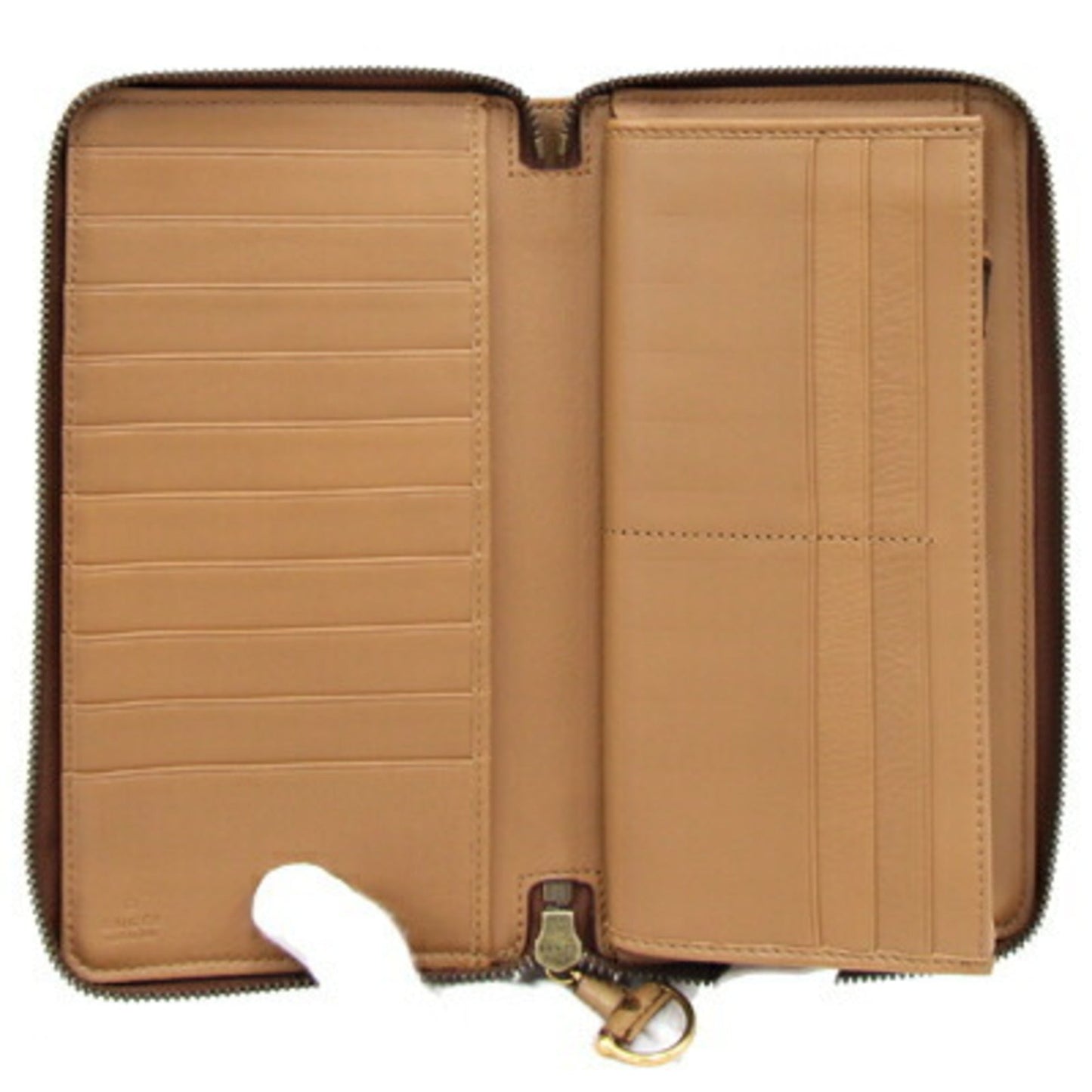 Gucci Brown Leather Long Wallet (Bi-Fold)