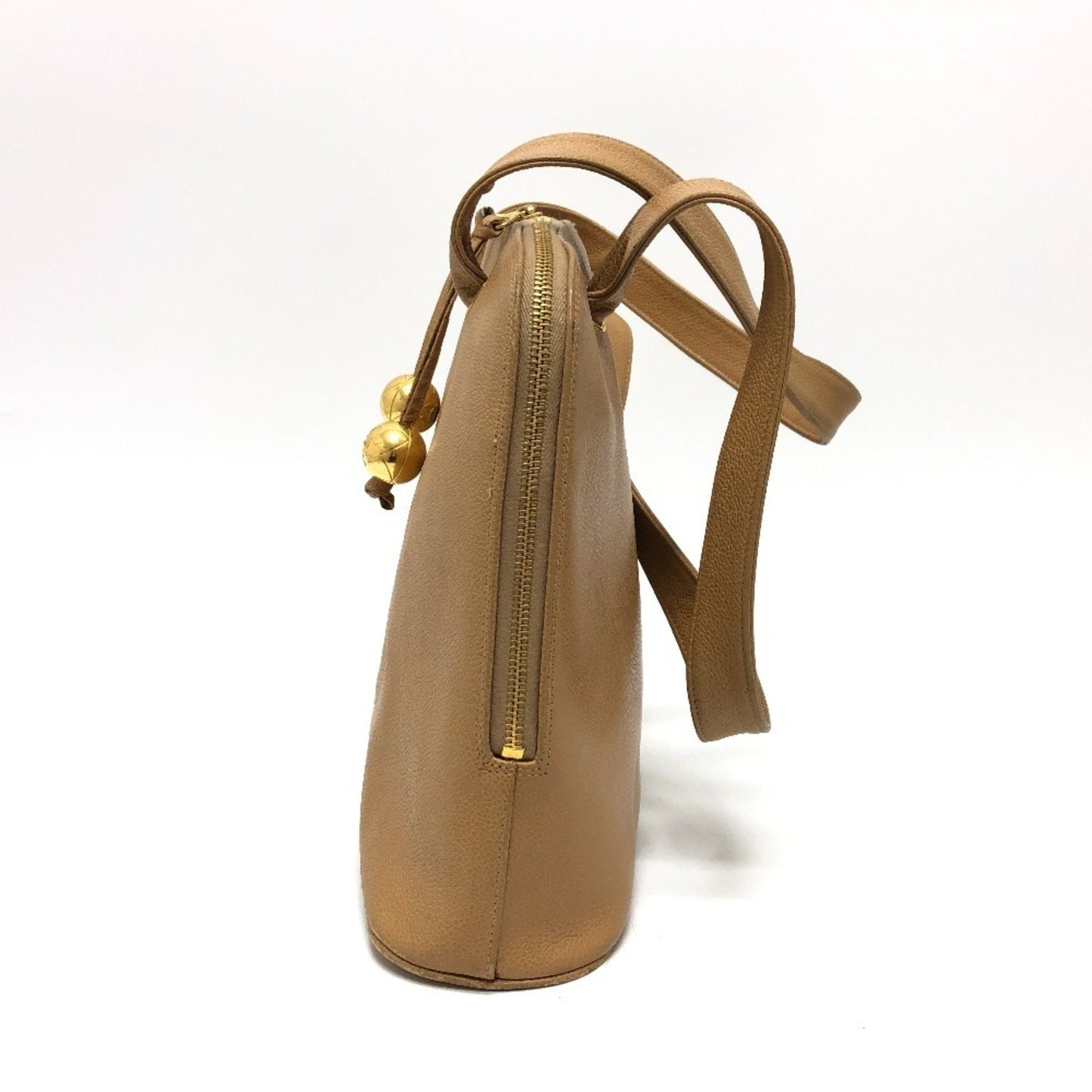 Chanel Beige Grained Calfskin Tote Bag