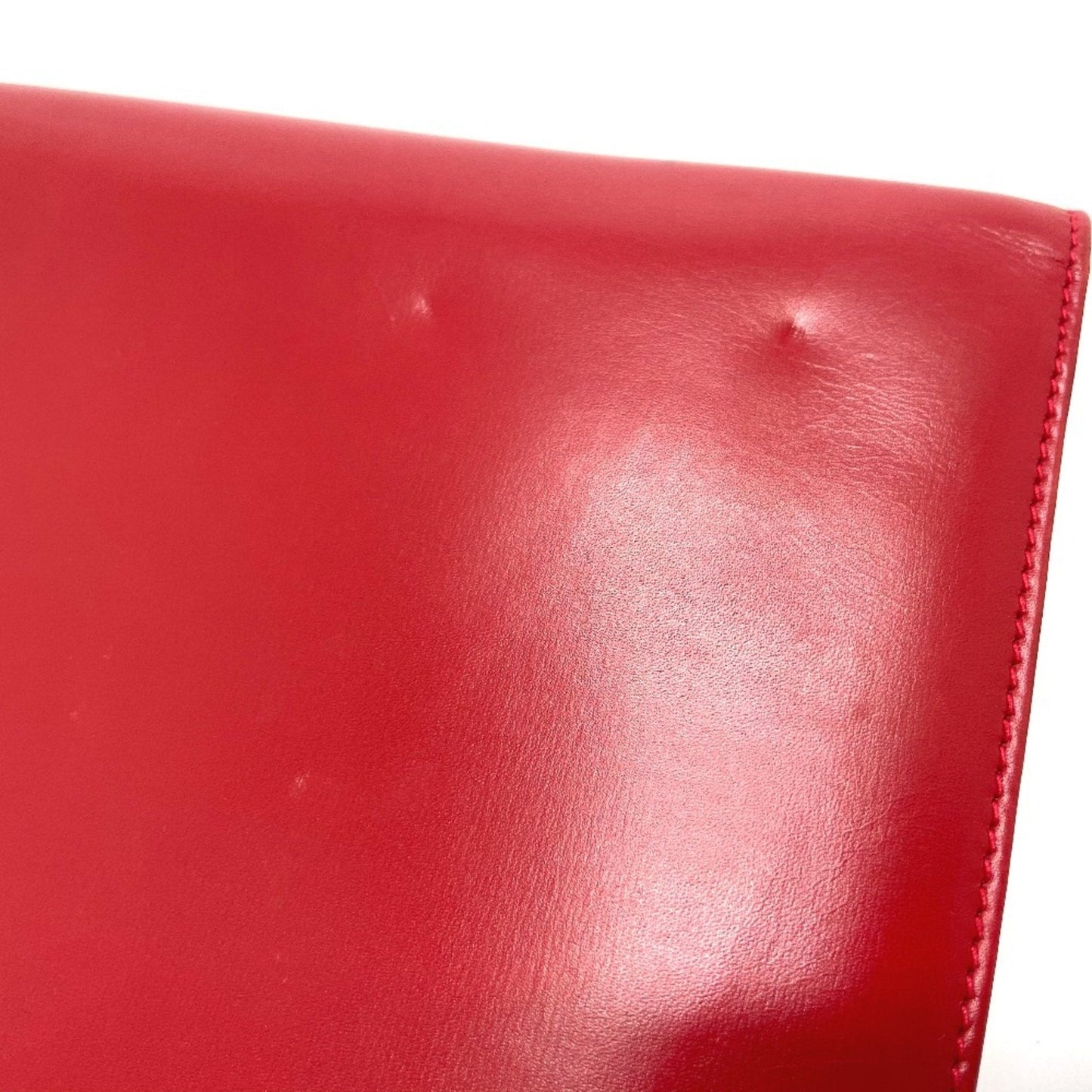 Gucci Red Color Leather Clutch Bag Shoulder Bag