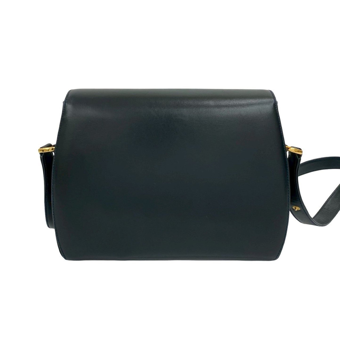 Gucci Navy Leather Shoulder Bag