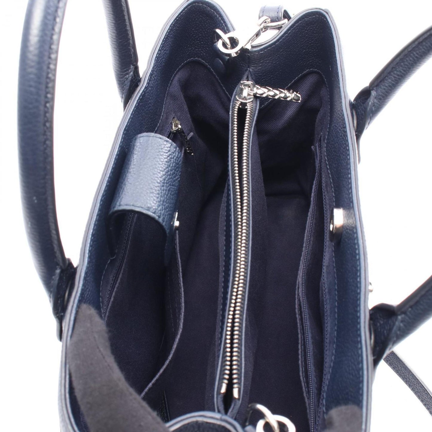 Chanel Navy Leather Tote Bag