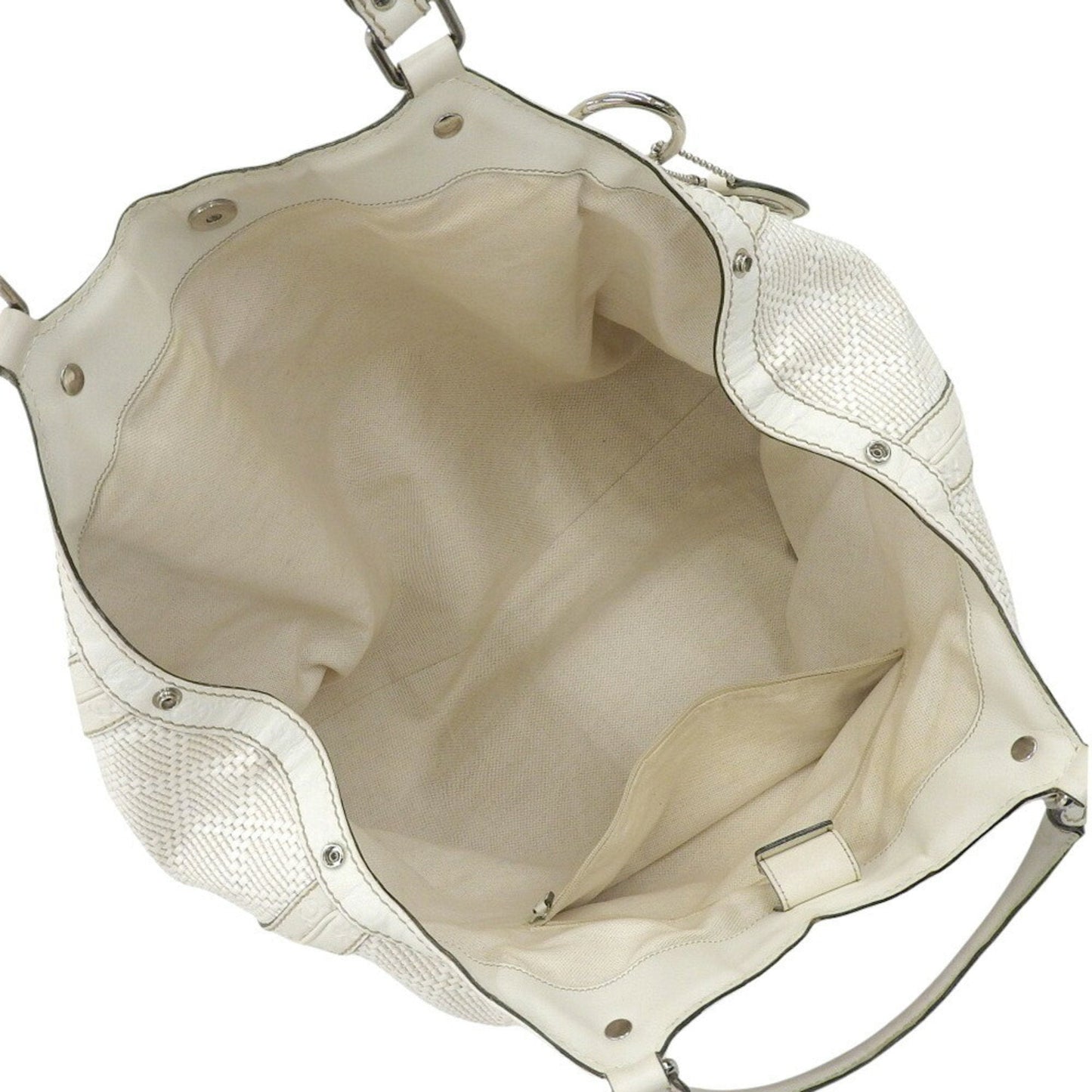 Gucci White Leather Handbag