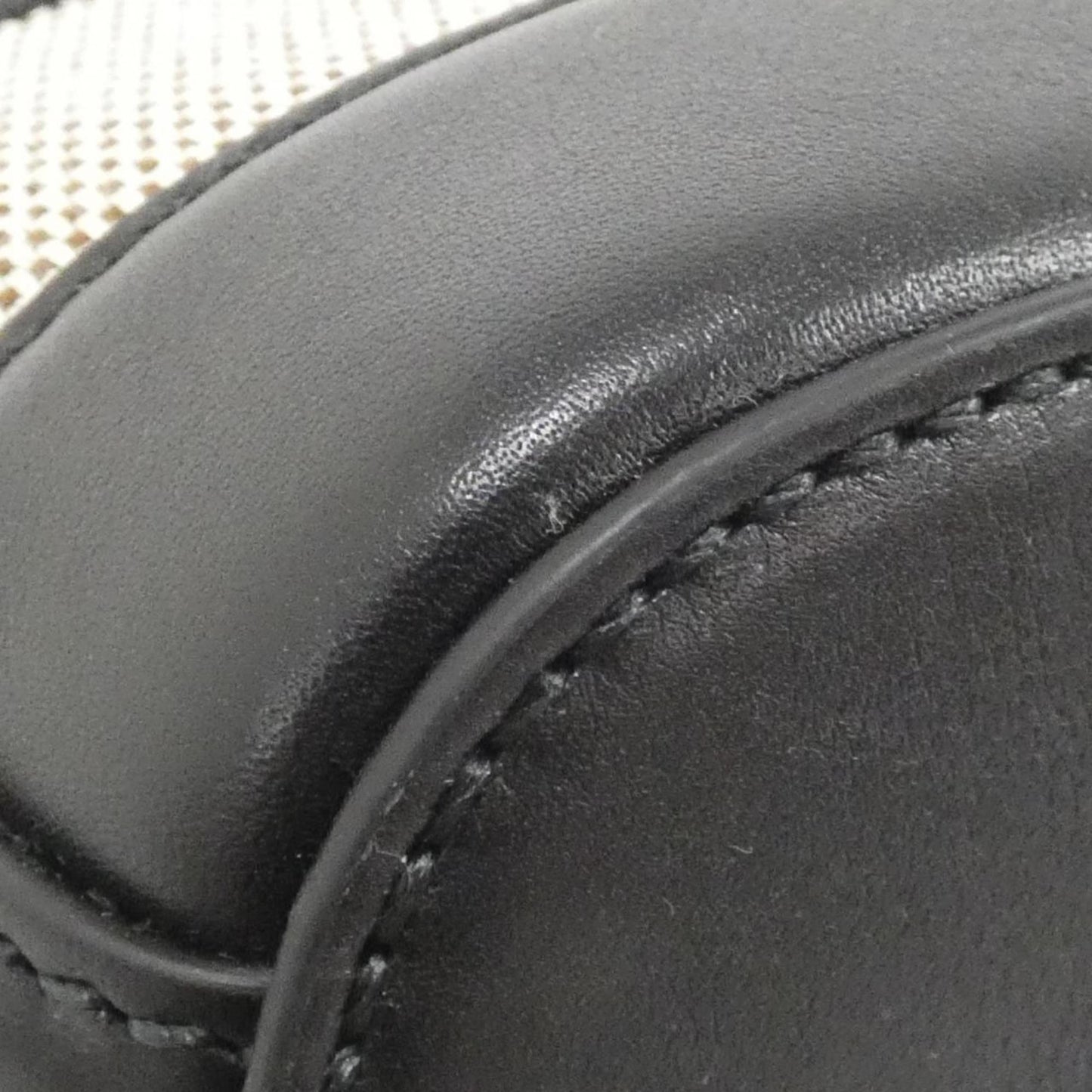 Gucci Black Canvas Leather Handbag