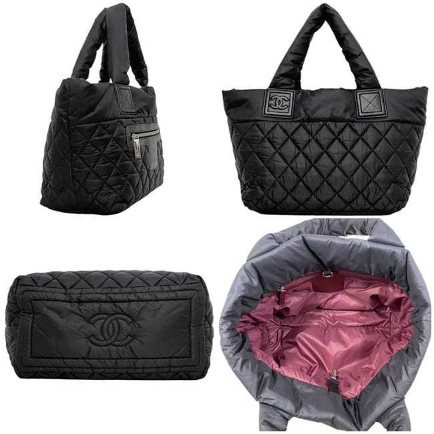 Chanel Black Nylon Tote Bag