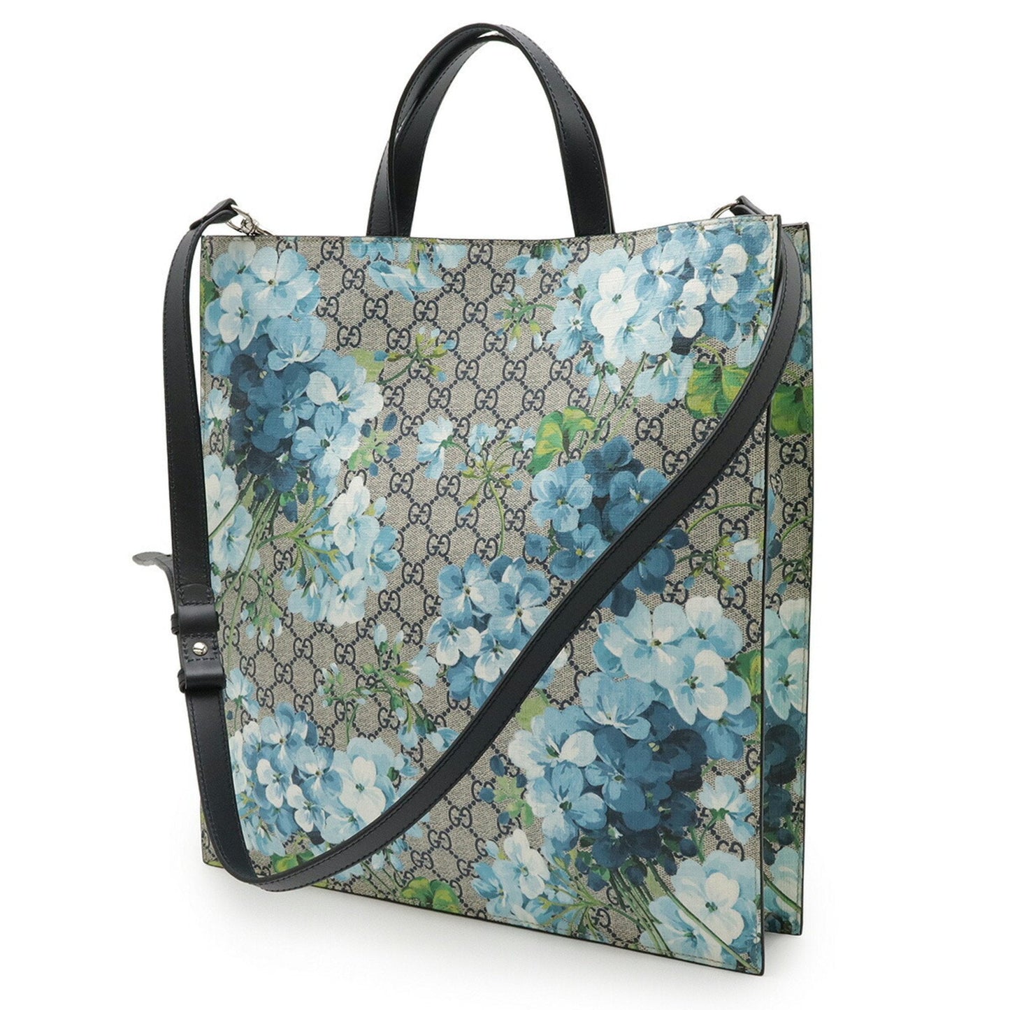 Gucci Beige Blue Multi-Color Pvc Leather Shoulder Bag Tote Bag