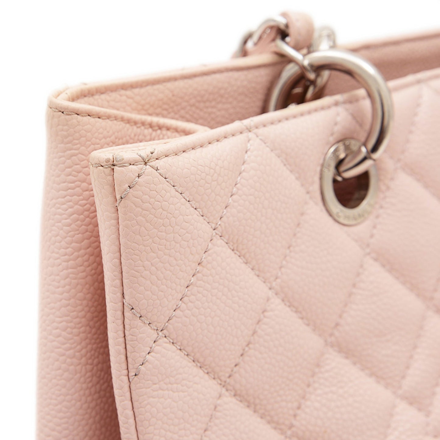 Chanel Pink Grained Calfskin Tote Bag