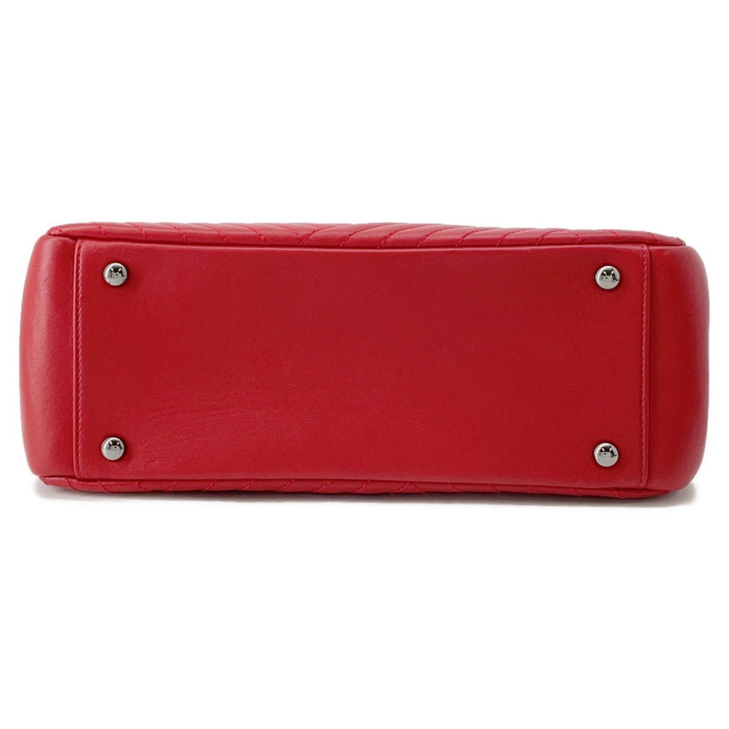 Chanel Red Color Leather Tote Bag