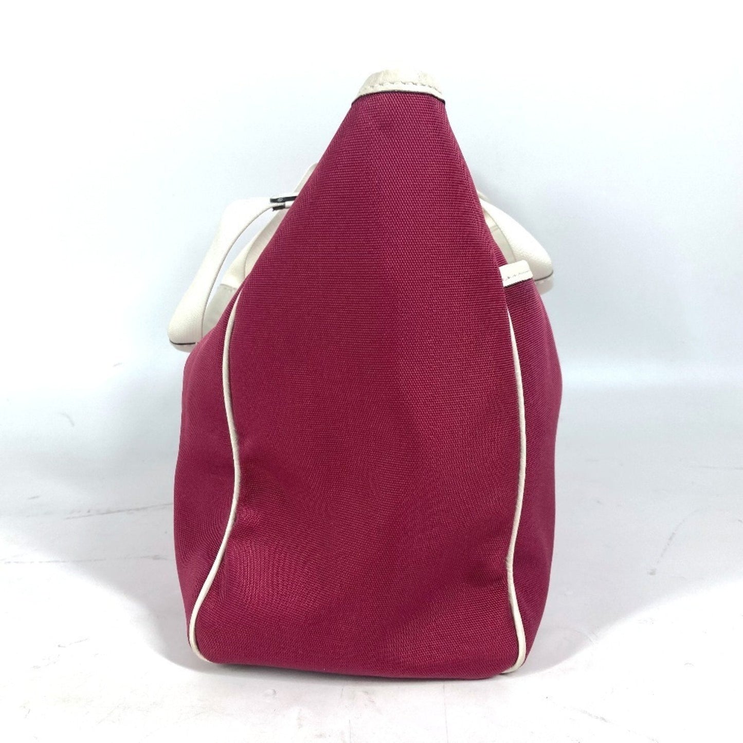 Gucci Pink White Leather Jacquard Shoulder Bag Tote Bag