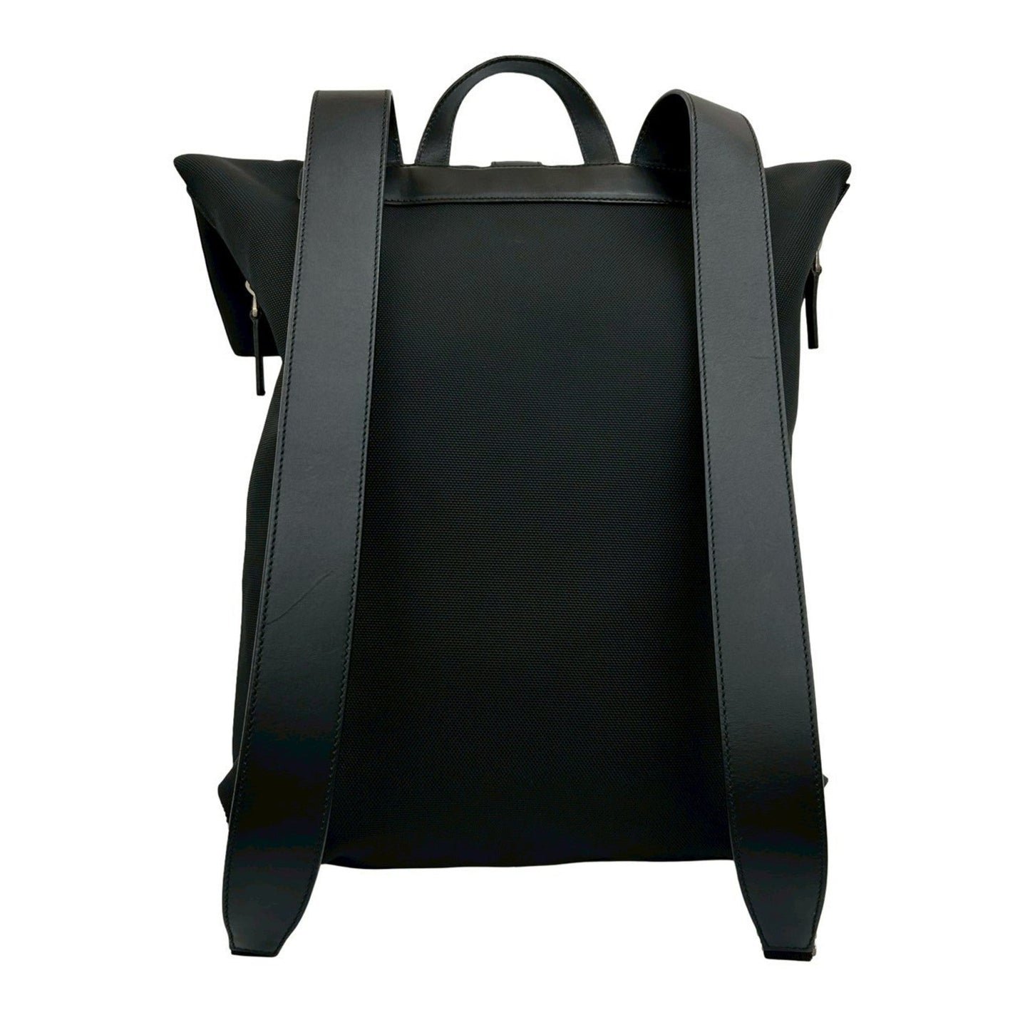 Gucci Black Green Red Color Leather Canvas Backpack