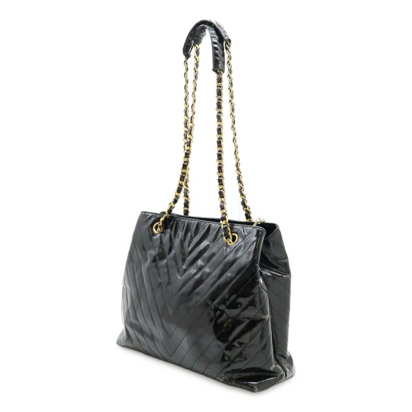 Chanel Black Leather Shoulder Bag Tote Bag