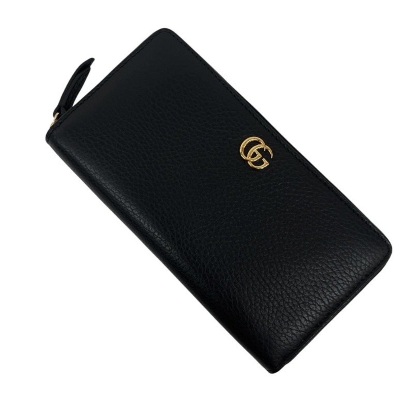 Gucci Black Leather Long Wallet (Bi-Fold)