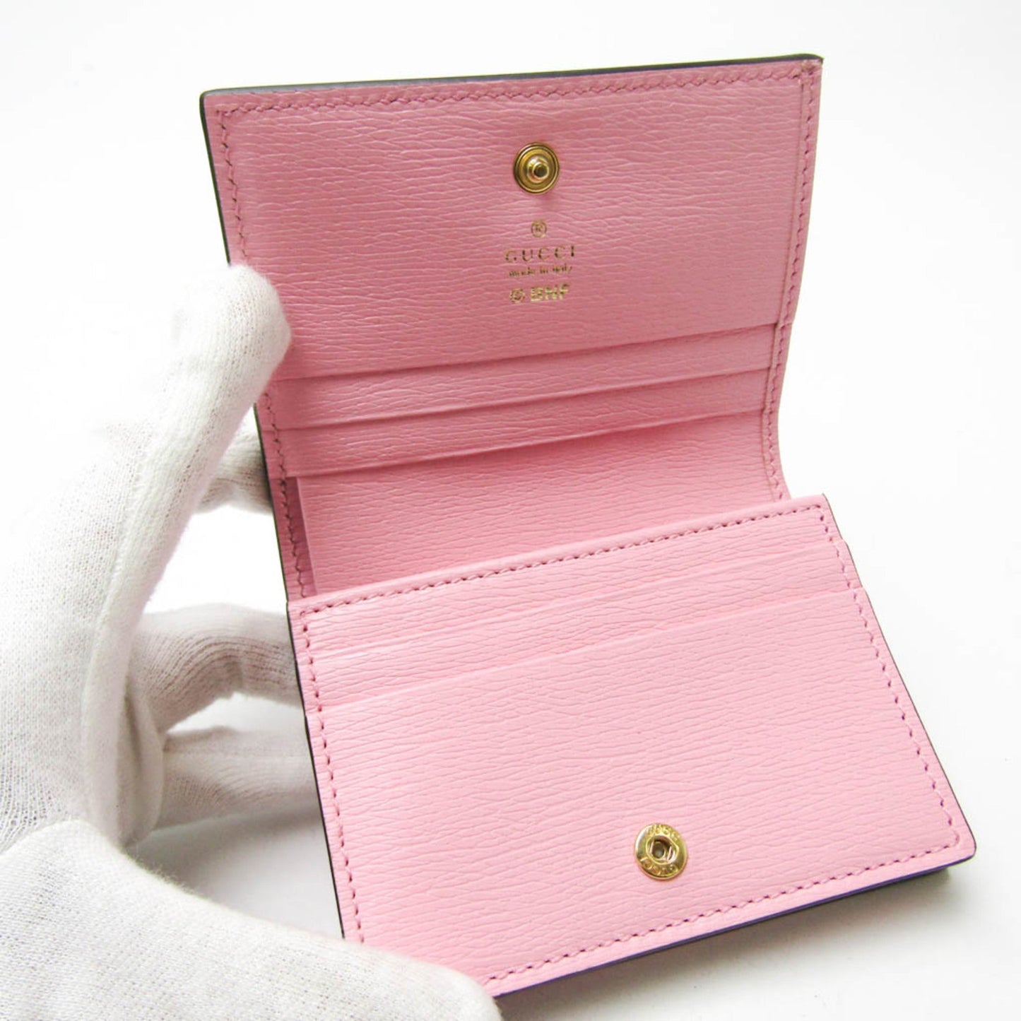 Gucci Multi-Color Pink Leather Wallet (Bi-Fold)