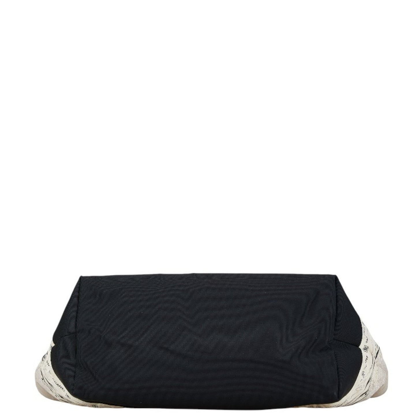 Chanel Black Gray Nylon Handbag Tote Bag