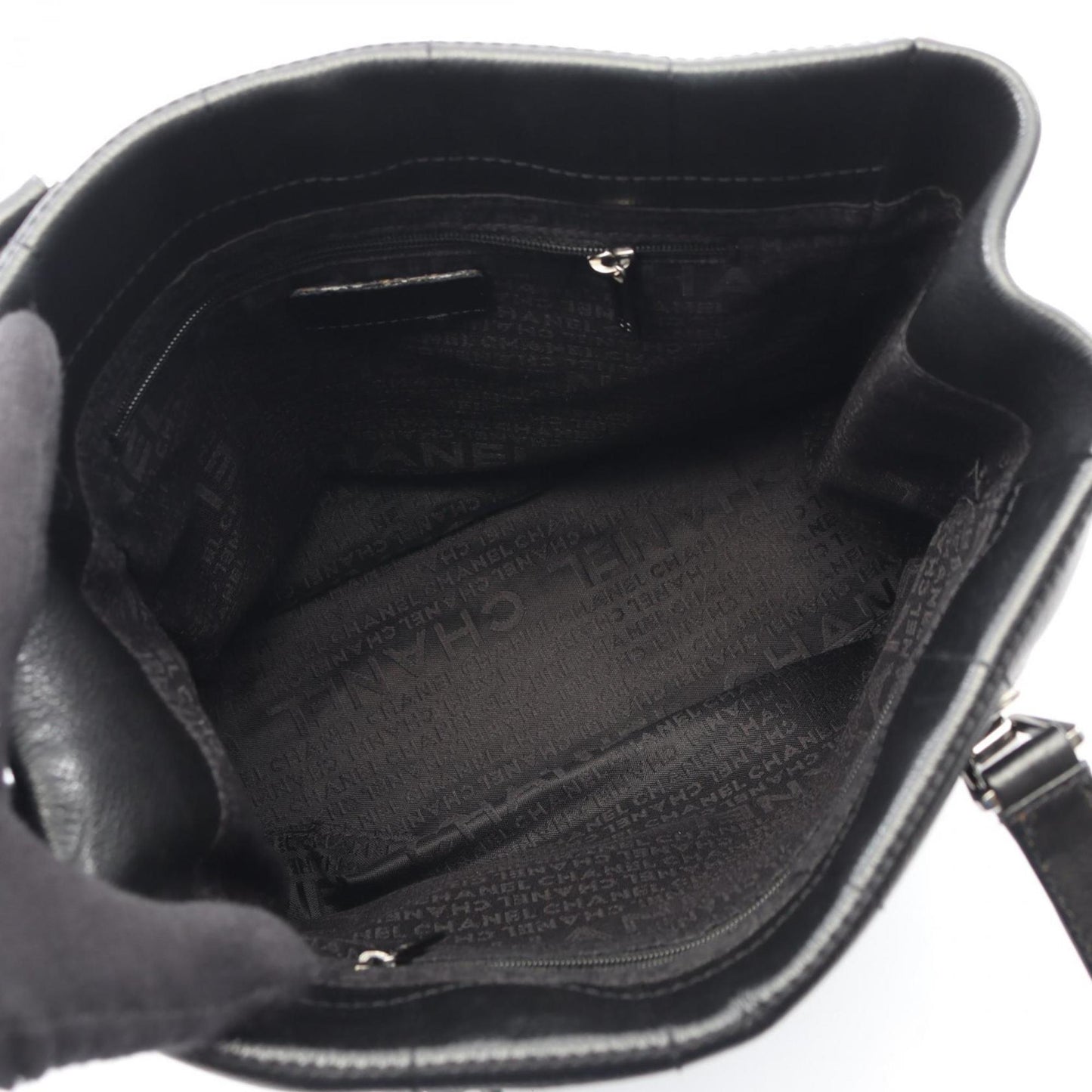 Chanel Black Leather Tote Bag