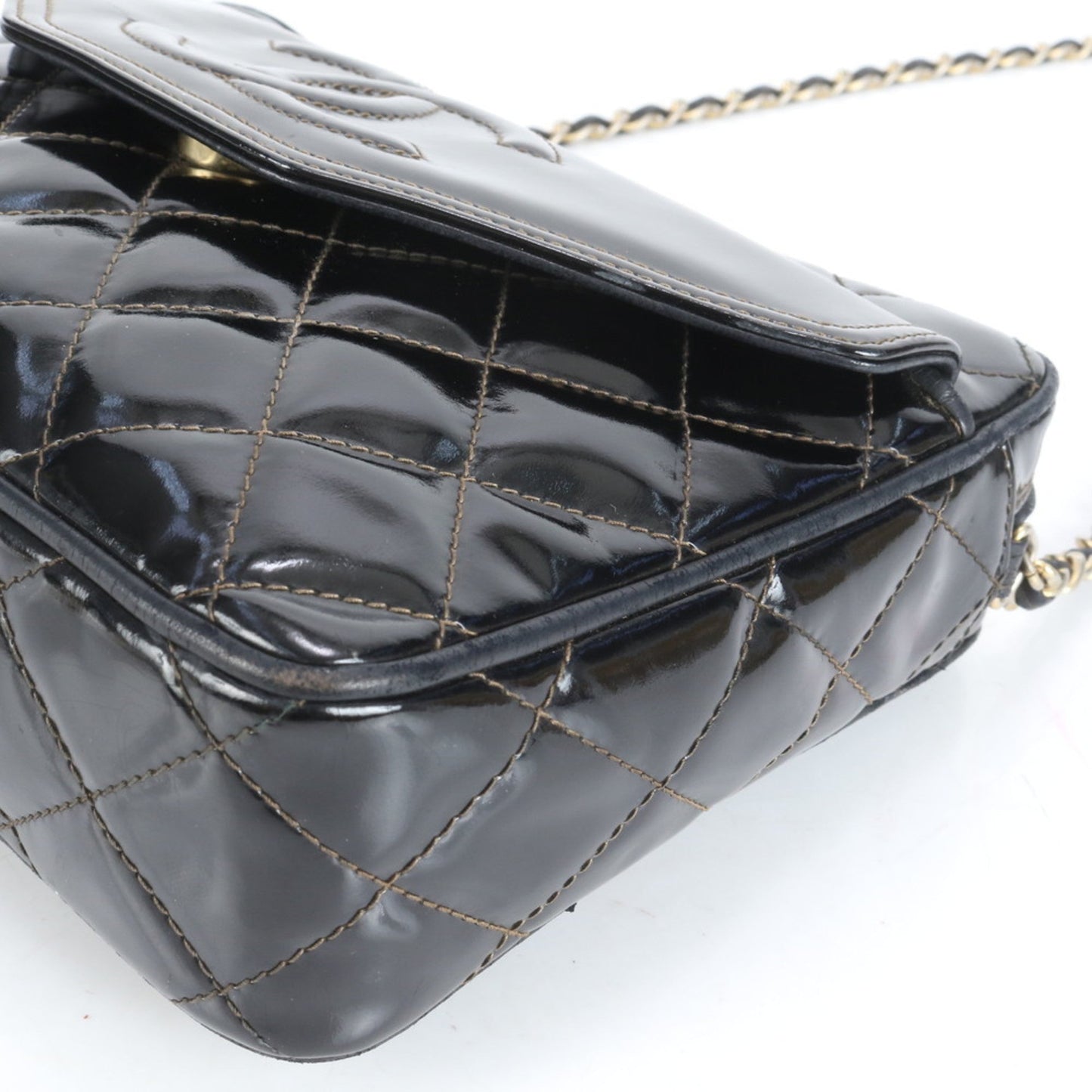 Chanel Black Leather Shoulder Bag Tote Bag