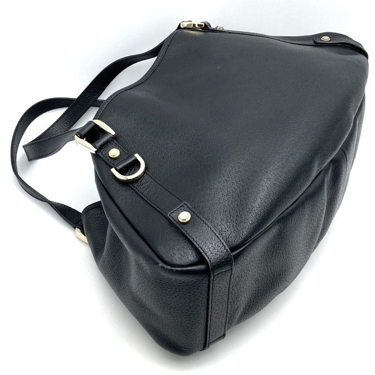 Gucci Black Leather Shoulder Bag Tote Bag