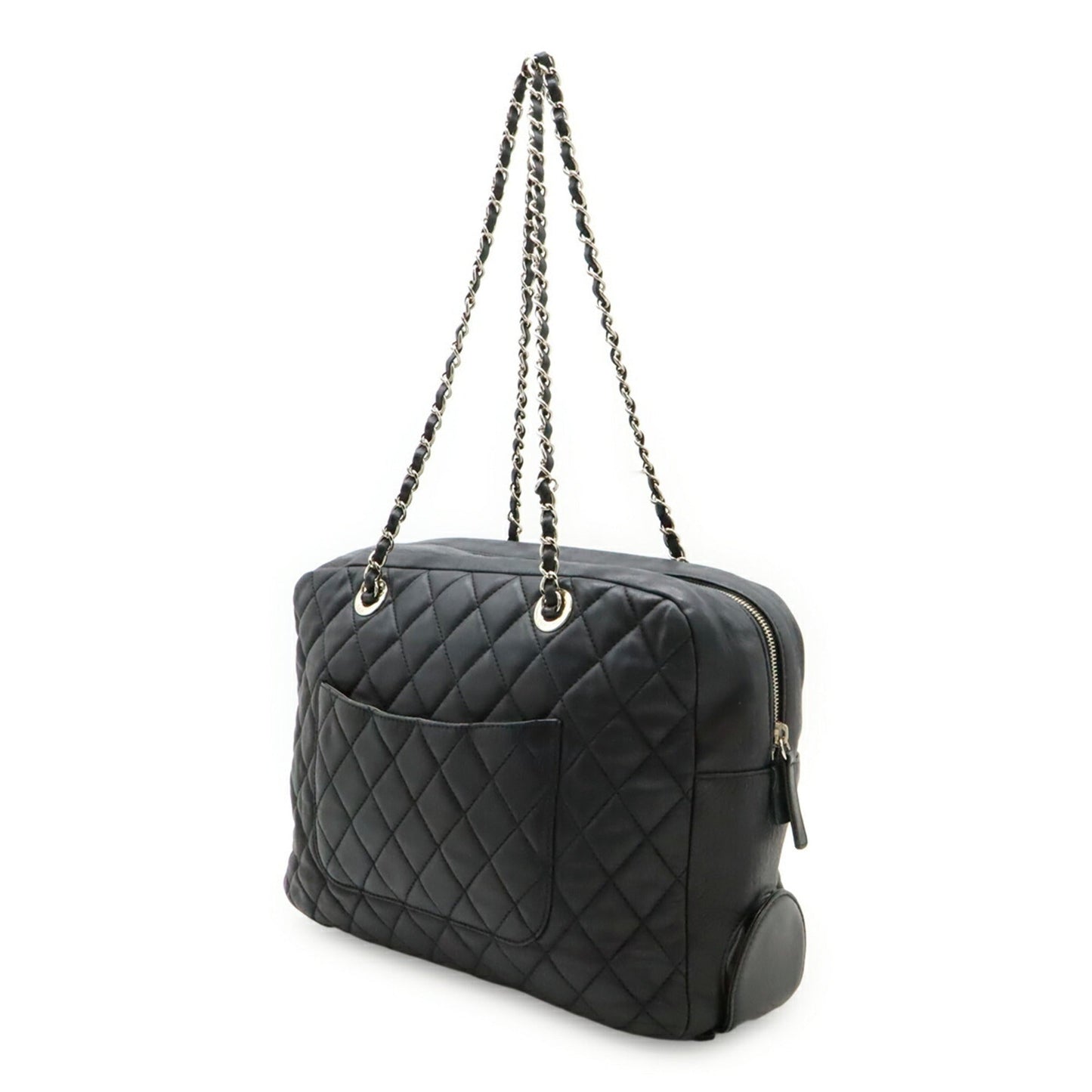 Chanel Black Leather Shoulder Bag Tote Bag