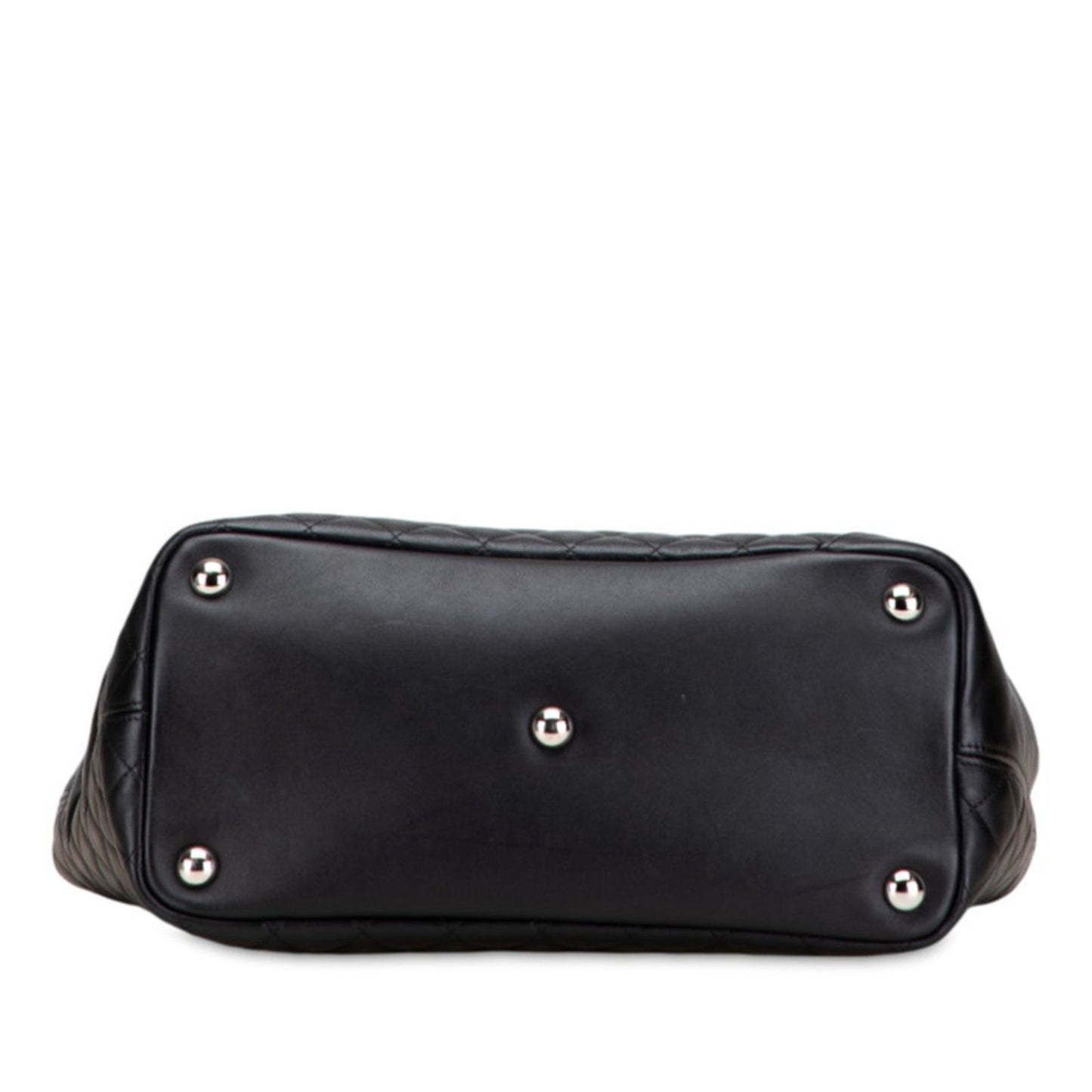 Chanel Matelasse Black Leather Handbag Tote Bag