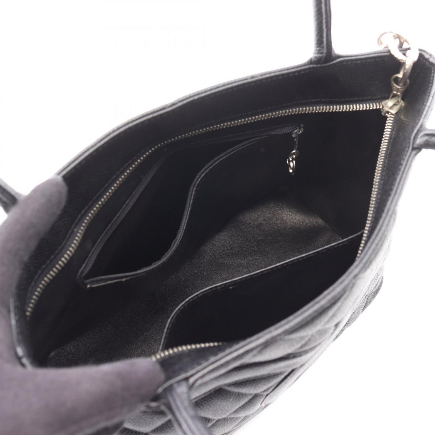 Chanel Black Leather Tote Bag