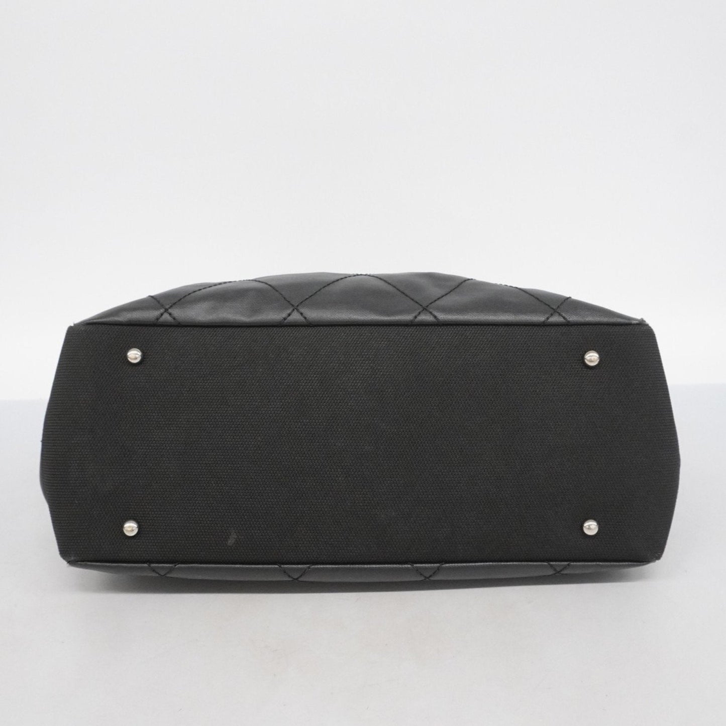 Chanel Black Canvas Tote Bag