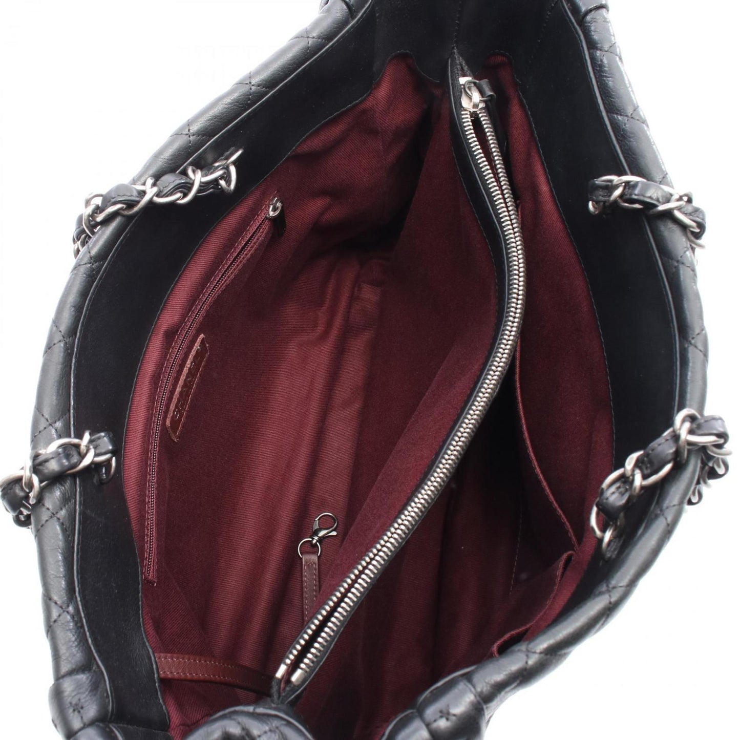 Chanel Black Leather Tote Bag