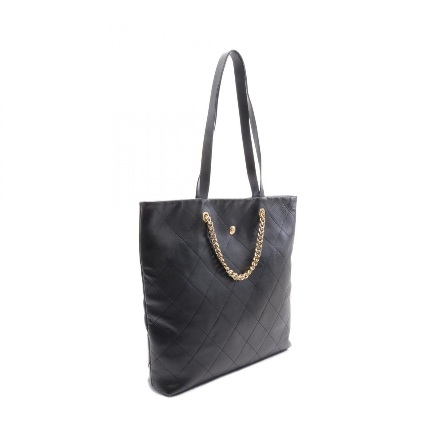 Chanel Black Leather Tote Bag