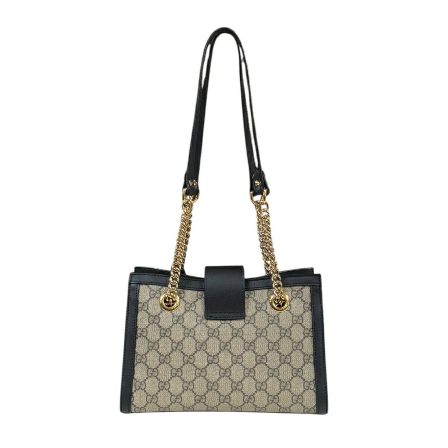 Gucci Beige Black Gg Supreme Shoulder Bag Tote Bag