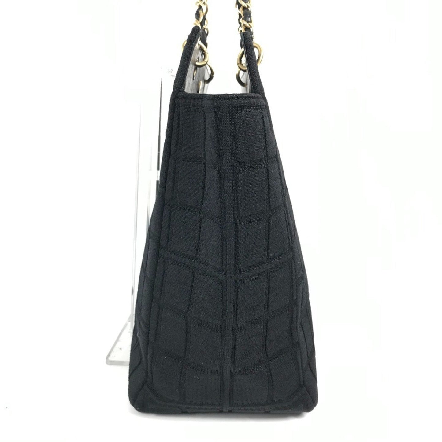Chanel Black Jersey Shoulder Bag Tote Bag