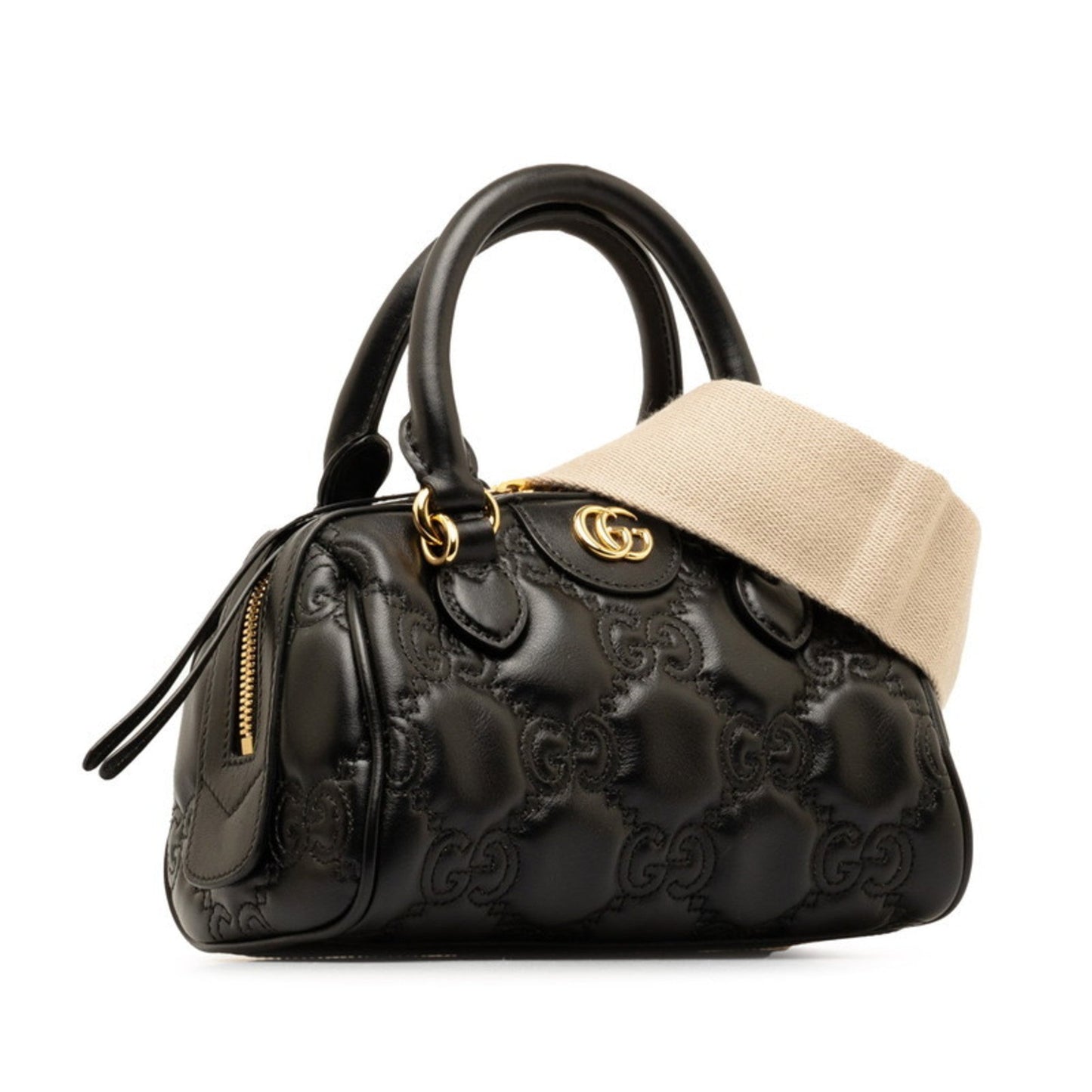 Gucci Black Leather Handbag Shoulder Bag