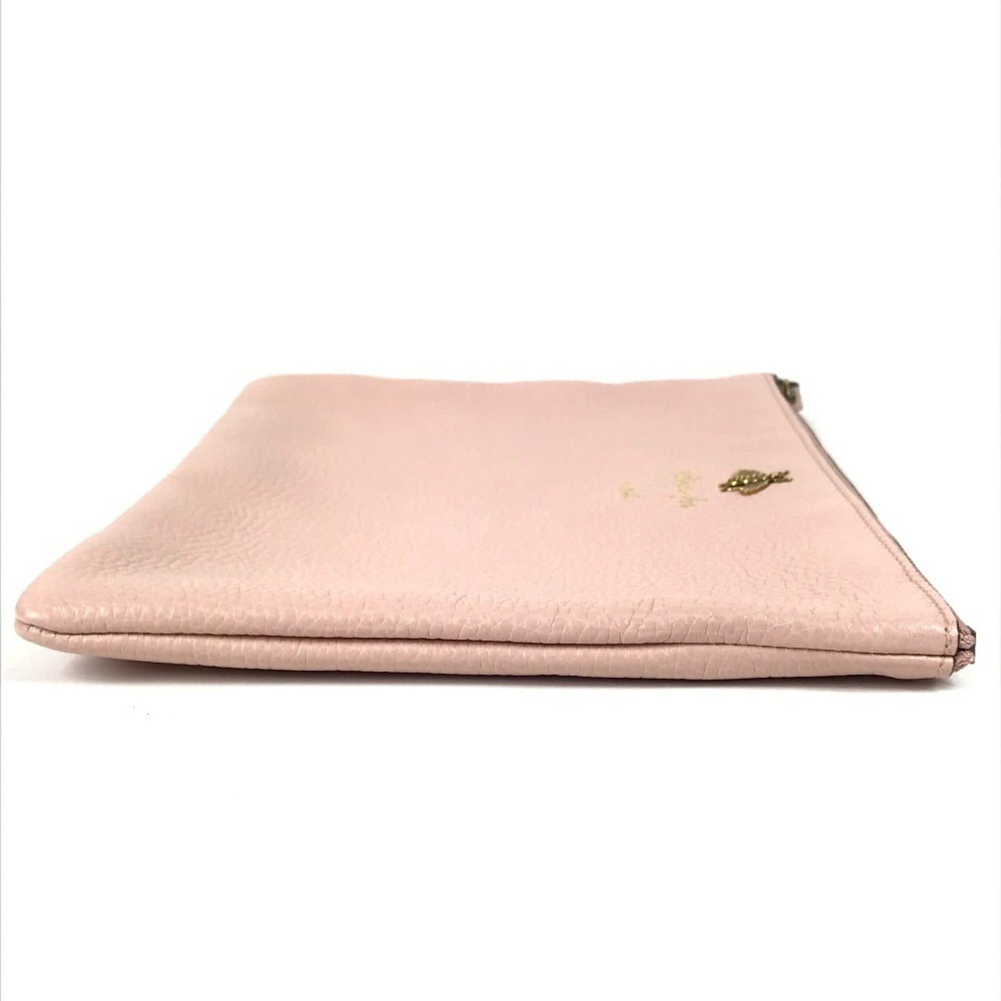 Gucci Pink Leather Clutch Bag Pouch