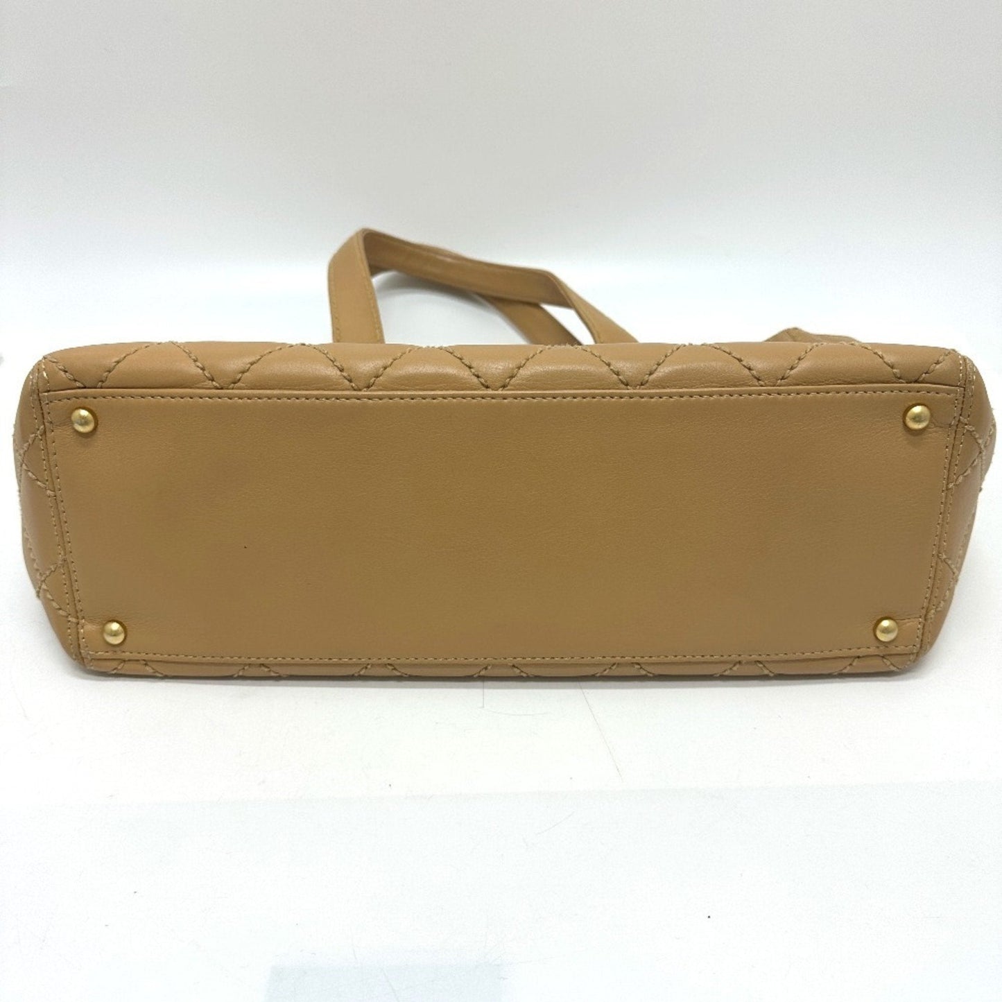 Chanel Beige Leather Tote Bag