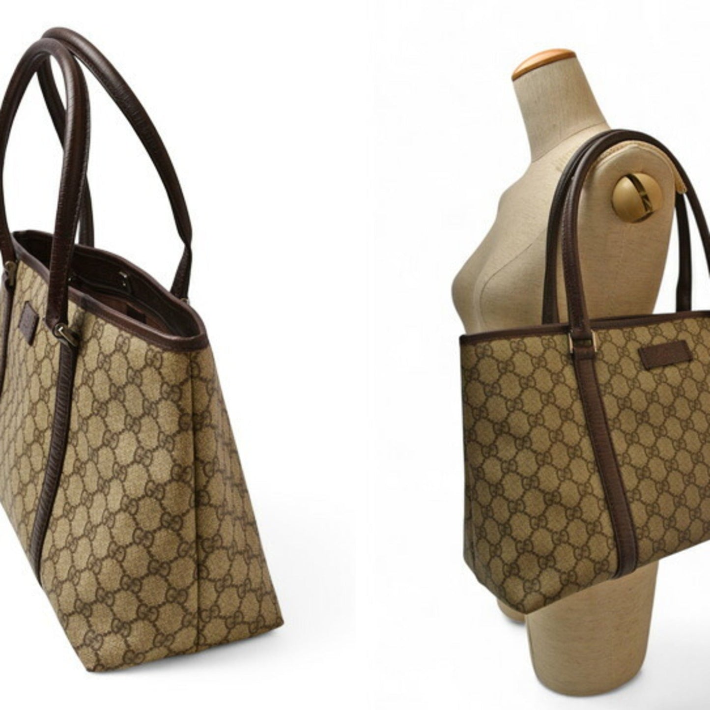 Gucci Gg Plus Beige Brown Gg Plus Tote Bag
