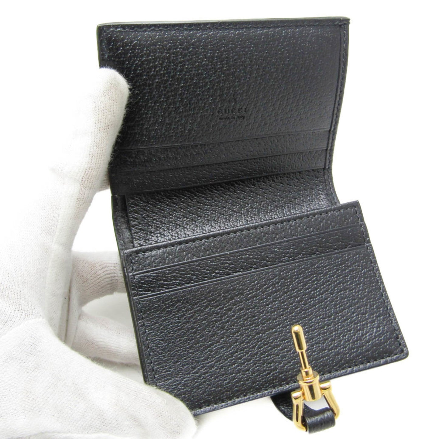 Gucci Black Denim Leather Wallet (Bi-Fold)