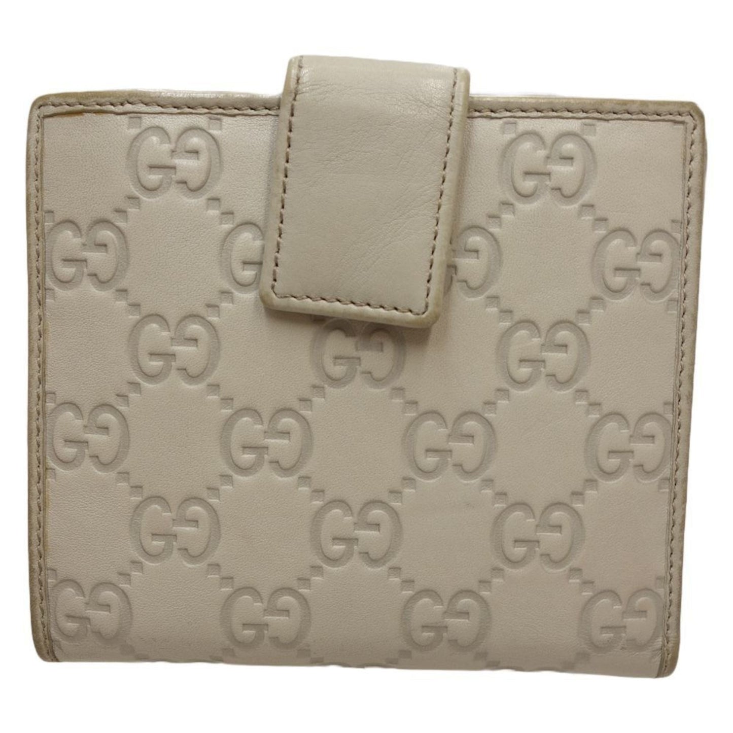 Gucci Ivory Leather Wallet (Bi-Fold)